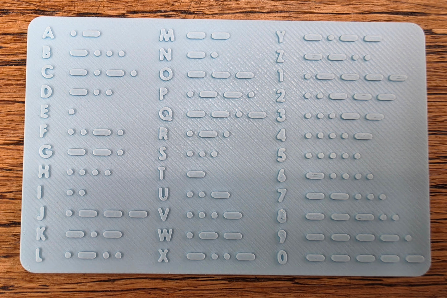Morse Code Card