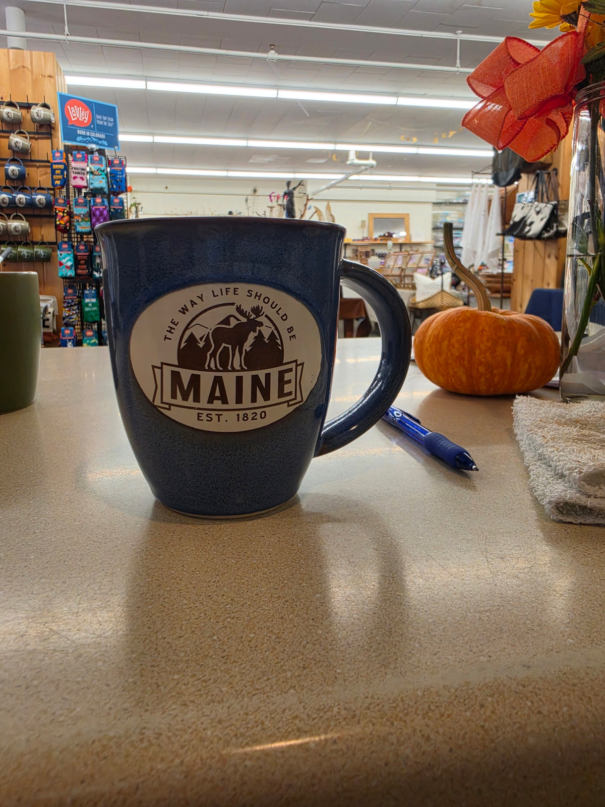 Blue - ME. Moose Mug