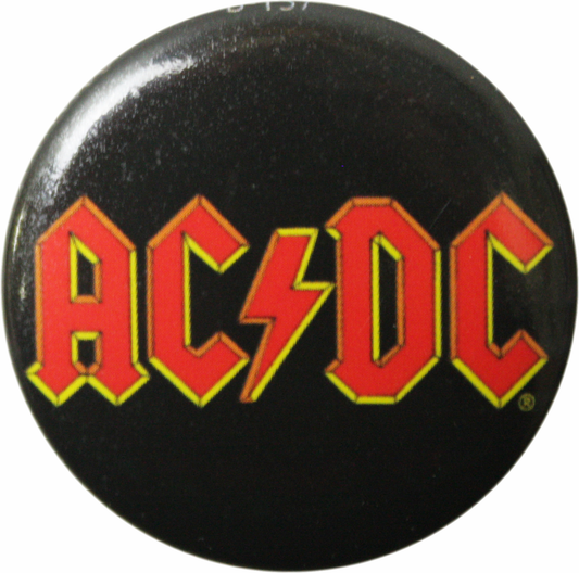 Button - AC/DC - Red & Yellow Logo