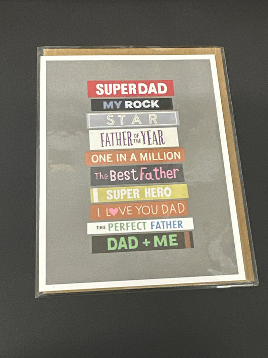Card - Father's Day - Super Dad My Rock Star Father Of The Year...