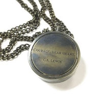 Compass w/ Chain & Leather Pouch - Courage Dear Heart