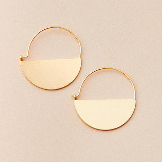 Earrings - Lunar Hoop/Gold Vermeil