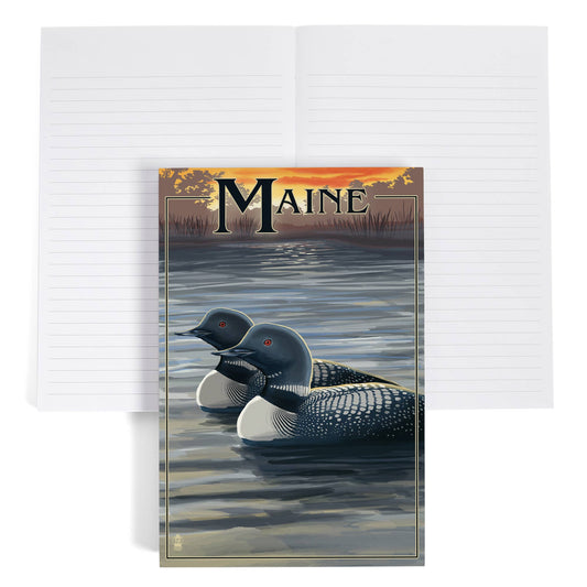 Journal - Maine, Loon Family