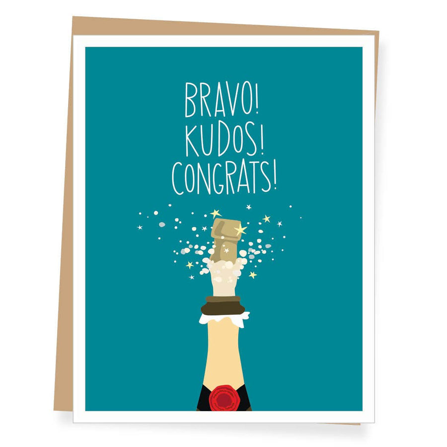 Card - Congrats - Champagne