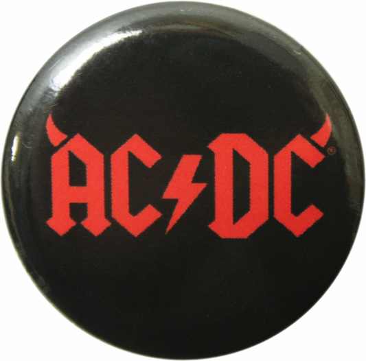 Button - AC/DC - Horned Logo