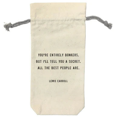 Wine Bag - Canvas with Quote