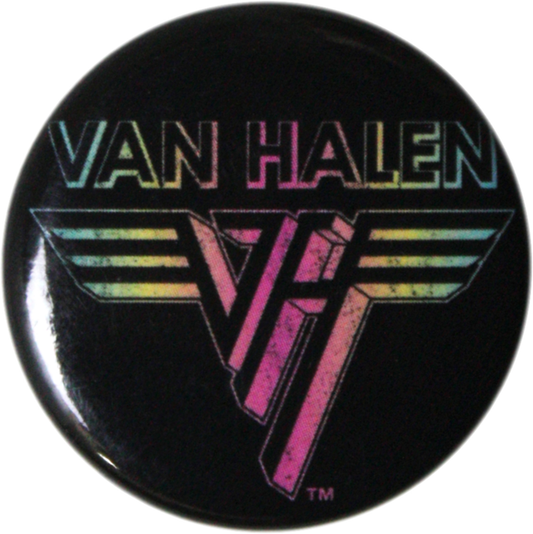 Button - Van Halen - Rainbow Logo