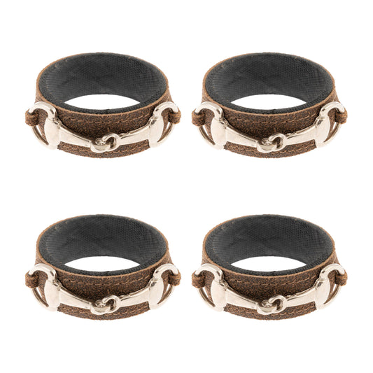 Napkin Rings - Buckled Leather
