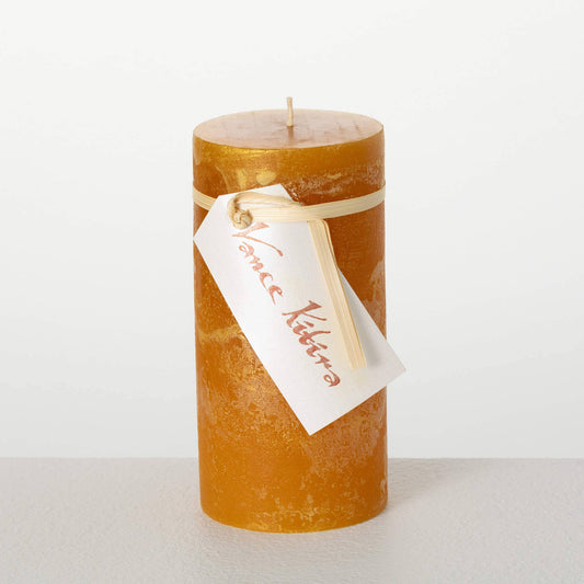Candle - Pillar 3x6 - "Ritz" Gold
