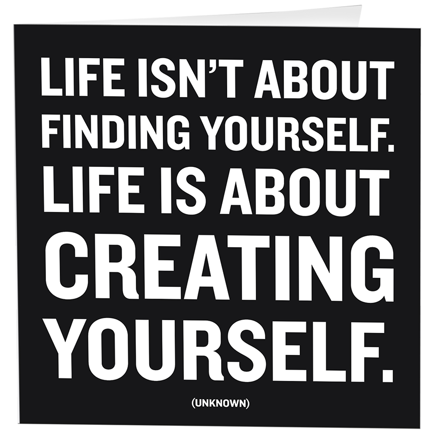 Card - Creating Yourself (Unknown)