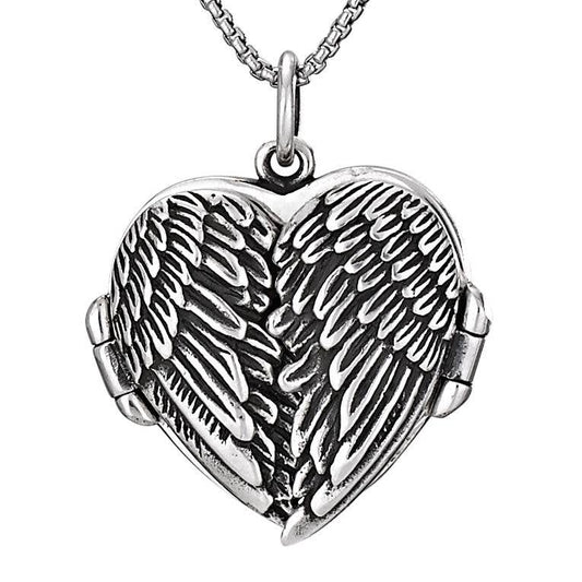 Necklace - On the Wings of Love Sterling Silver Locket