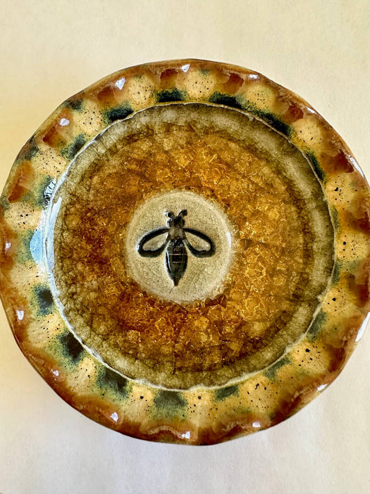 Dish/Candle Holder - Bumblebee