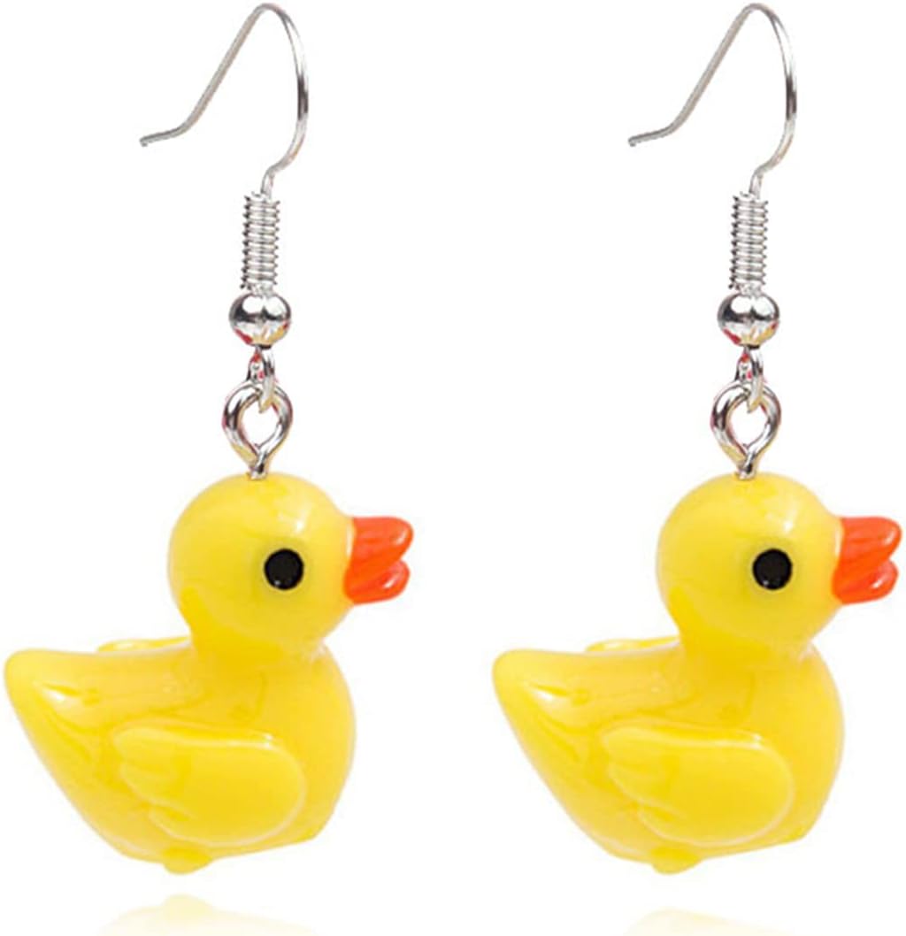Earrings - Duck
