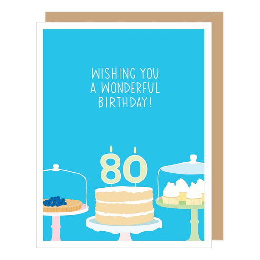 Card - Birthday - 80th Birthday