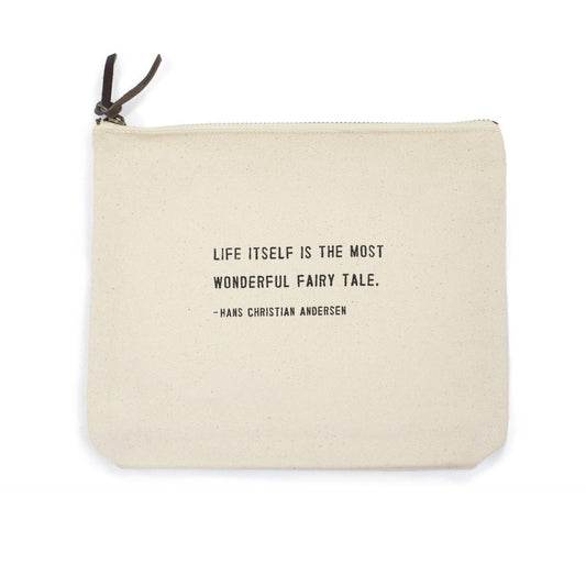 Canvas Zip Bag - Life Itself (Hans Christian Andersen)