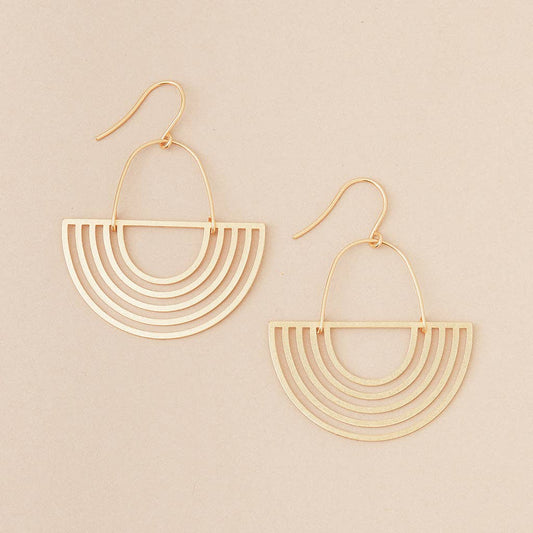Earrings - Solar Rays/Gold Vermeil