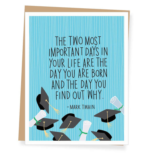 Card - Graduation - Mark Twain Quote