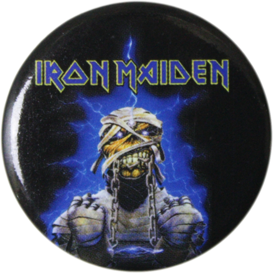 Button - Iron Maiden - Eddie The Mummy