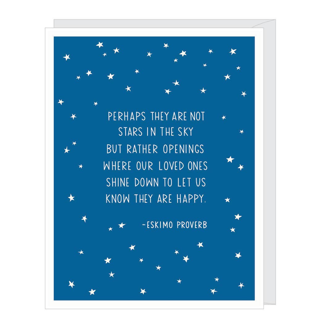 Card - Sympathy - Stars in the Sky Proverb