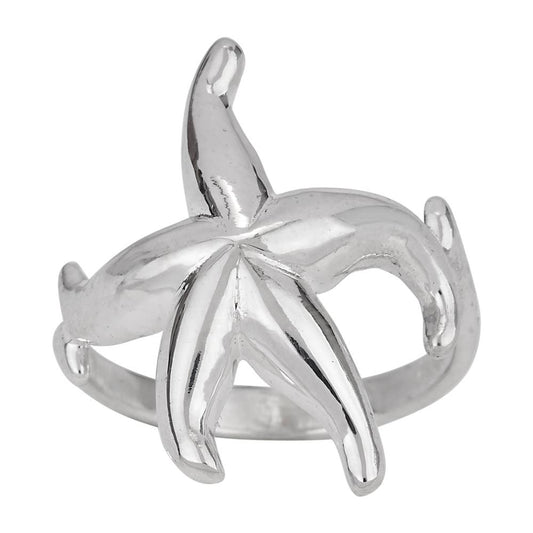 Star of the Sea Sterling Silver Starfish Ring