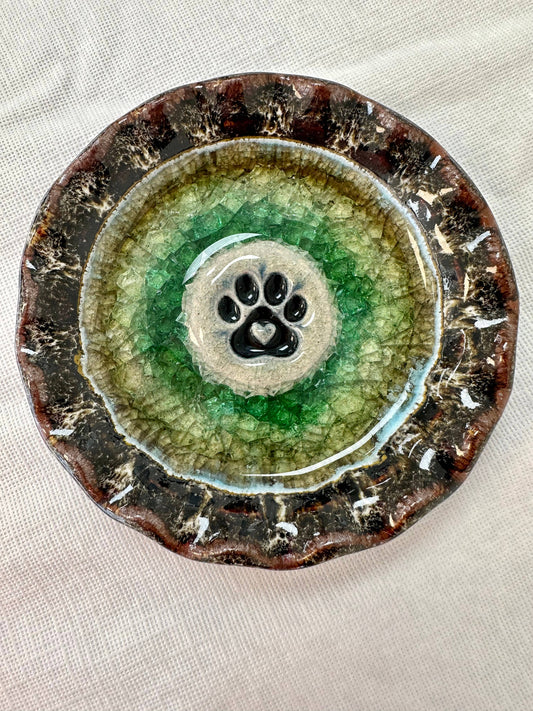 Dish/Candle Holder - Dog Paw