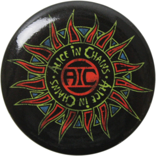 Button - Alice In Chains - Sun Logo