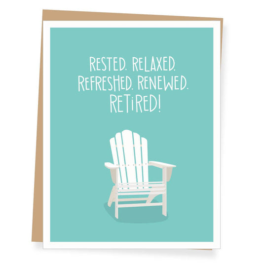 Card - Retirement - Adirondack Chair