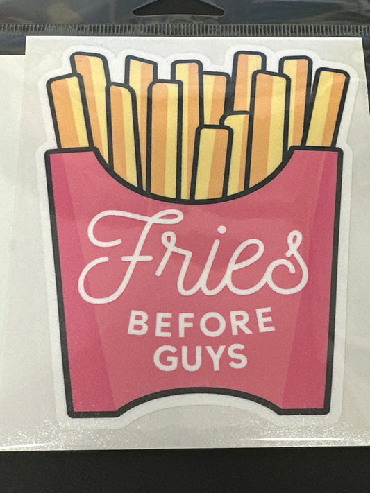 Sticker Lg - Fries Before Guys