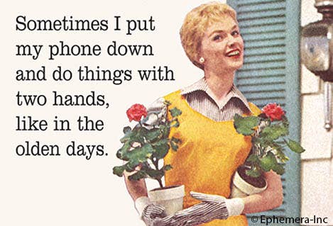 Magnet - Sometimes I put my phone down and do things with two hands like in the olden days