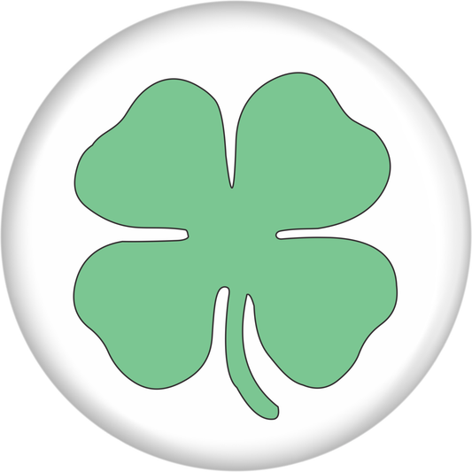 Button - Four Leaf Clover