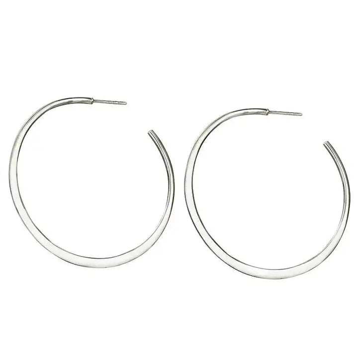 Earrings - Melbourne Sterling Silver Hoops