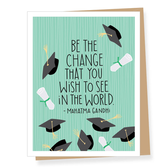 Card - Graduation - Mahatma Gandhi Quote