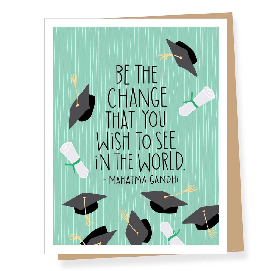 Card - Graduation - Mahatma Gandhi Quote
