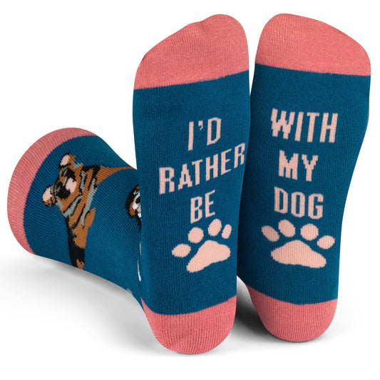 Lavley - I'd Rather Be With My Dog Socks (Blue)