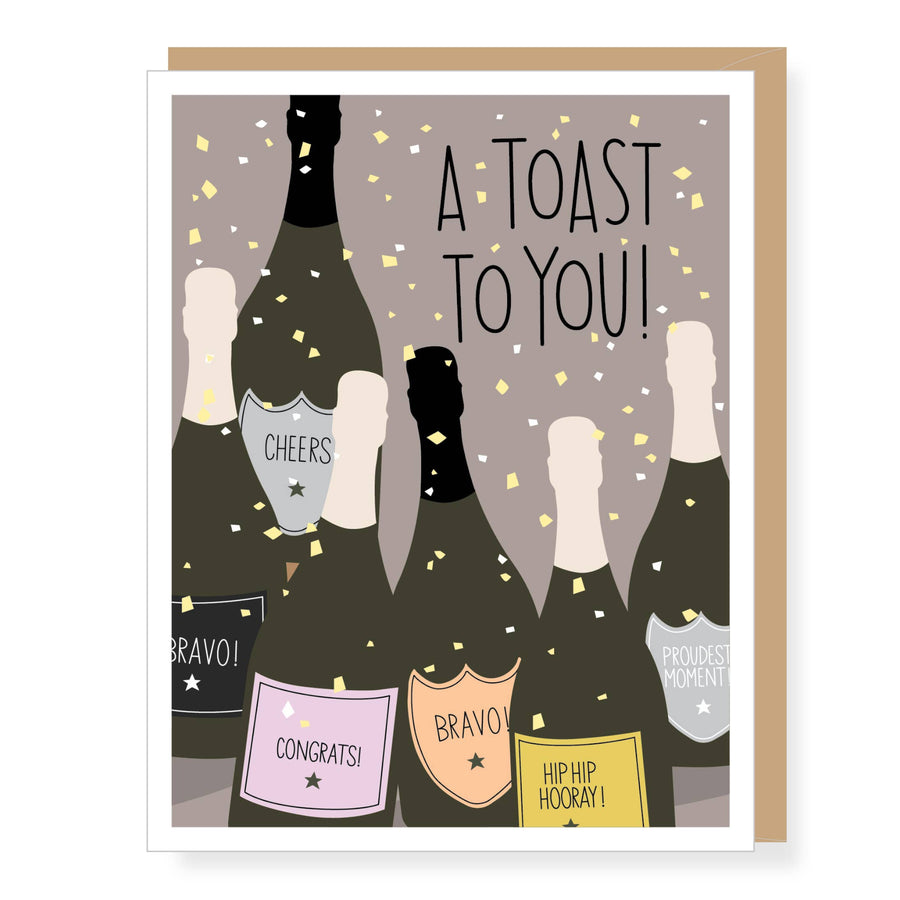 Card - Congrats - Champagne Toast To You