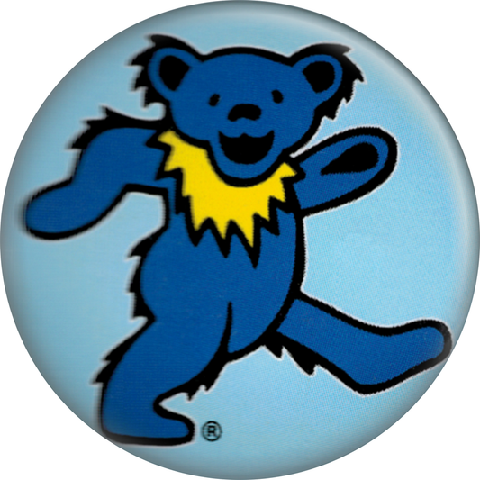 Button - Grateful Dead - Blue Jerry Bear
