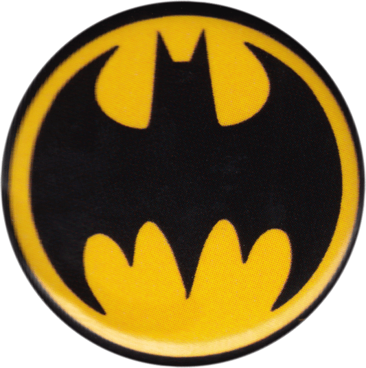 Button - Batman - Bat-Signal On Orange