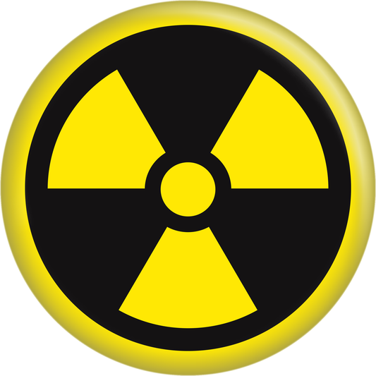 Button - Radiation Symbol