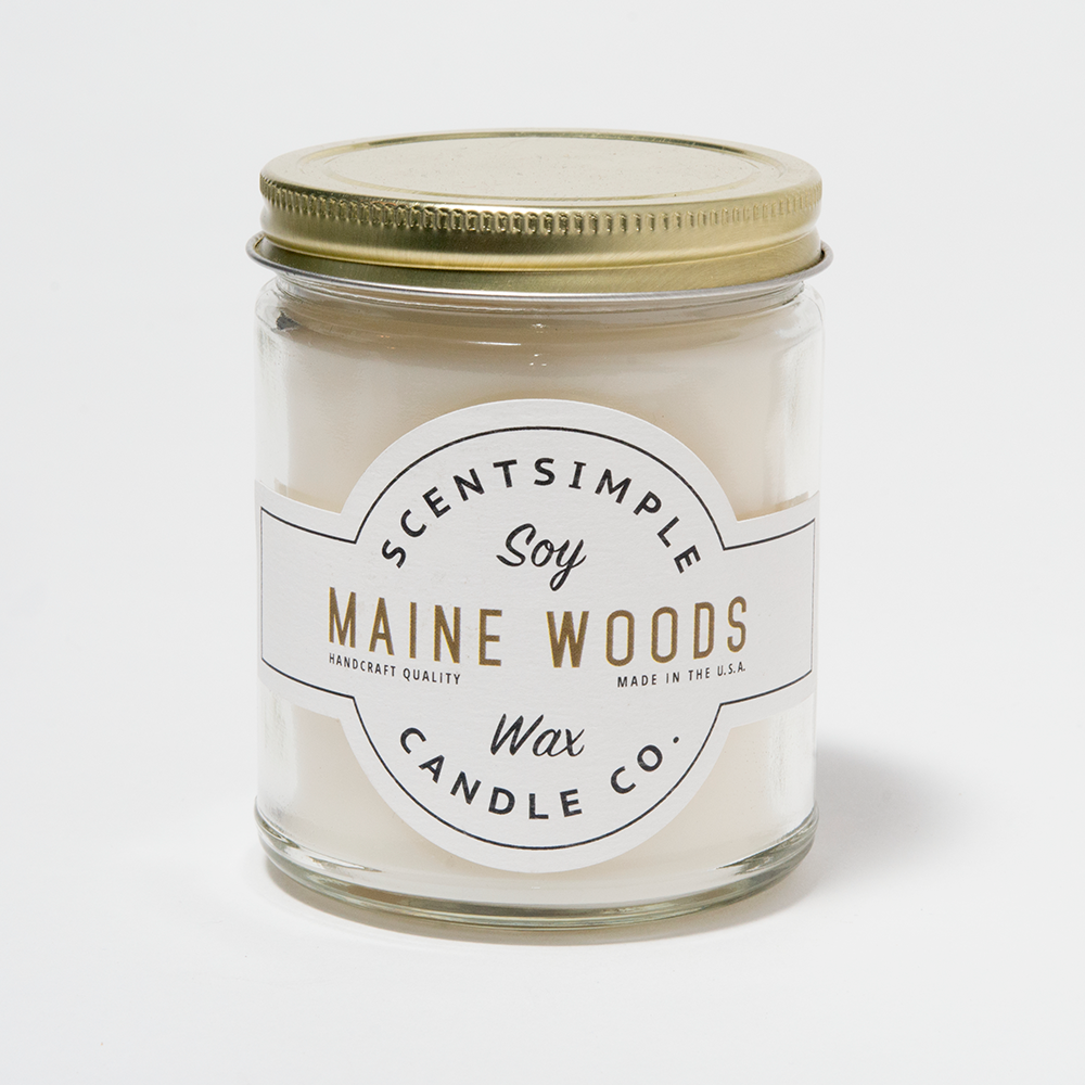Candle - Maine Woods Scented Soy Wax