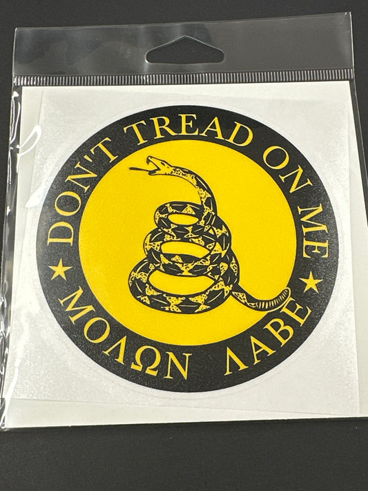 Sticker Lg - Don't Tread On Me Circle