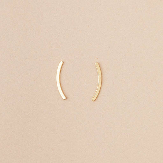Earrings - Comet Curve/Gold Vermeil