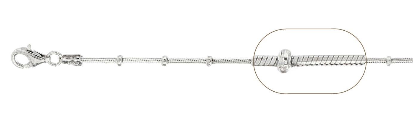 Anklet - Hermosa Beach Sterling Silver Adjustable