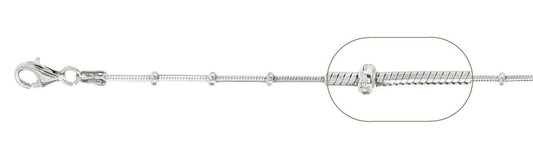 Anklet - Hermosa Beach Sterling Silver Adjustable