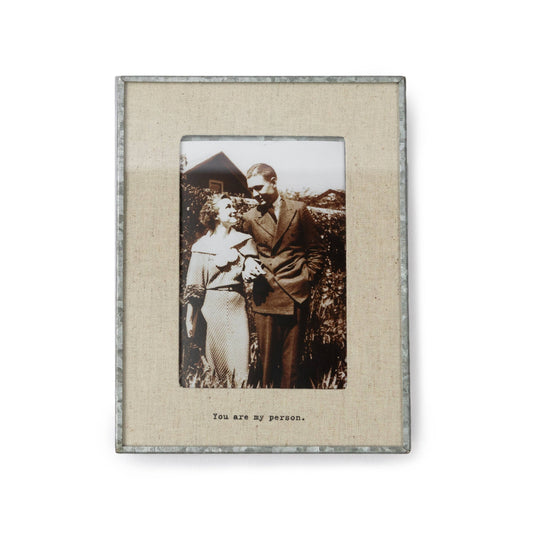 Linen Picture Frame - Vertical - You Are My Person