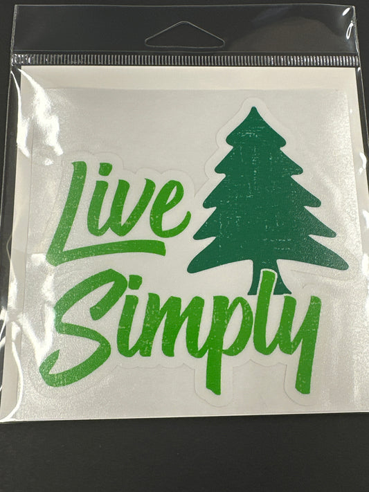 Sticker Lg - Live Simply