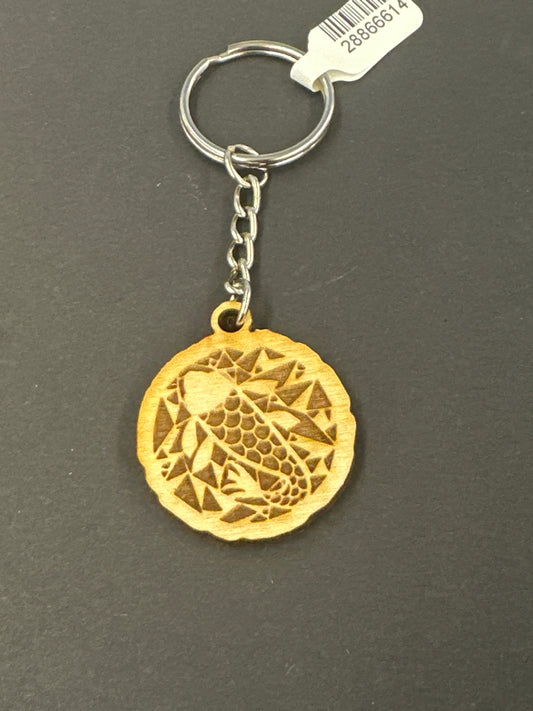 Keychain - Koi Fish Geometric