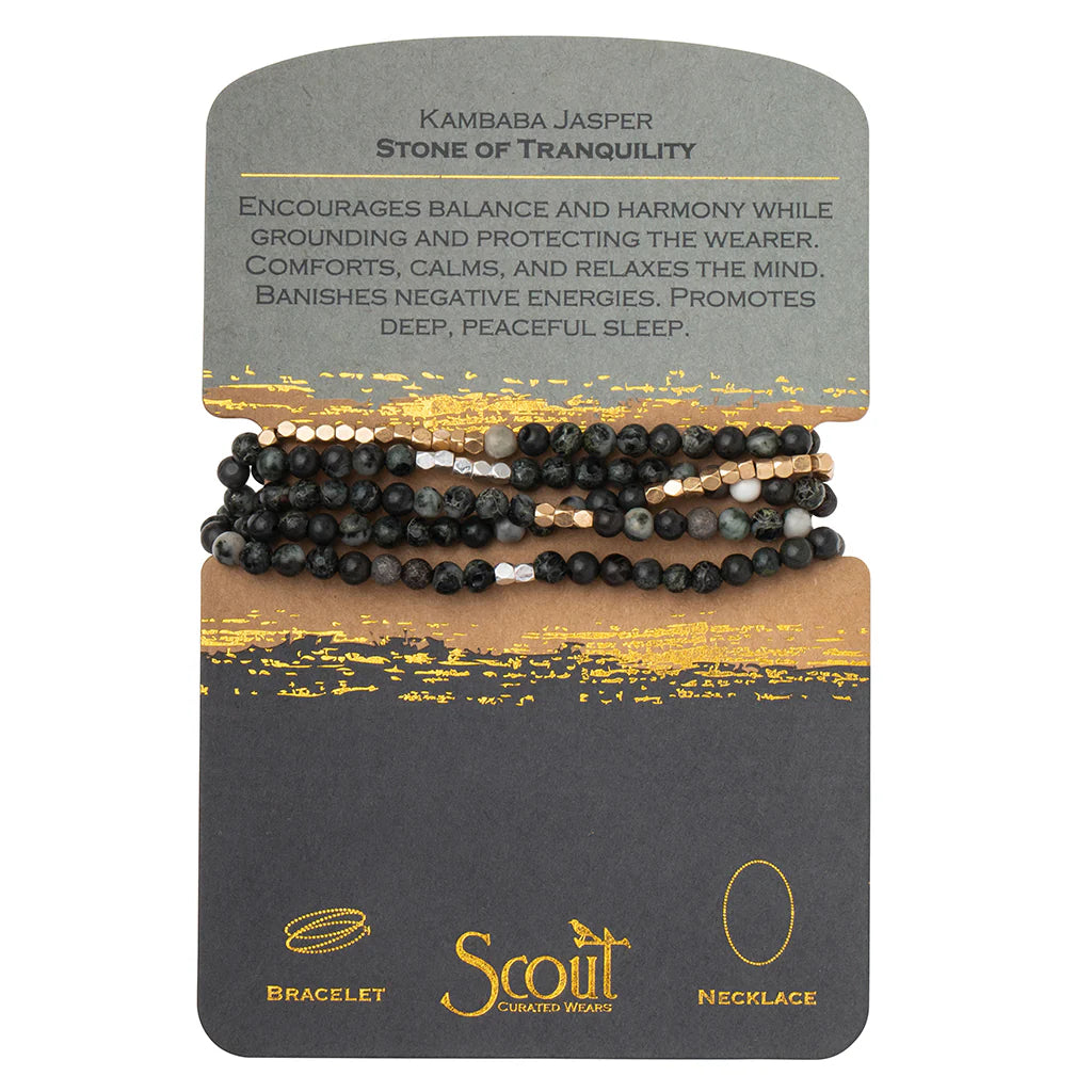 Bracelet/Necklace - Stone Wrap