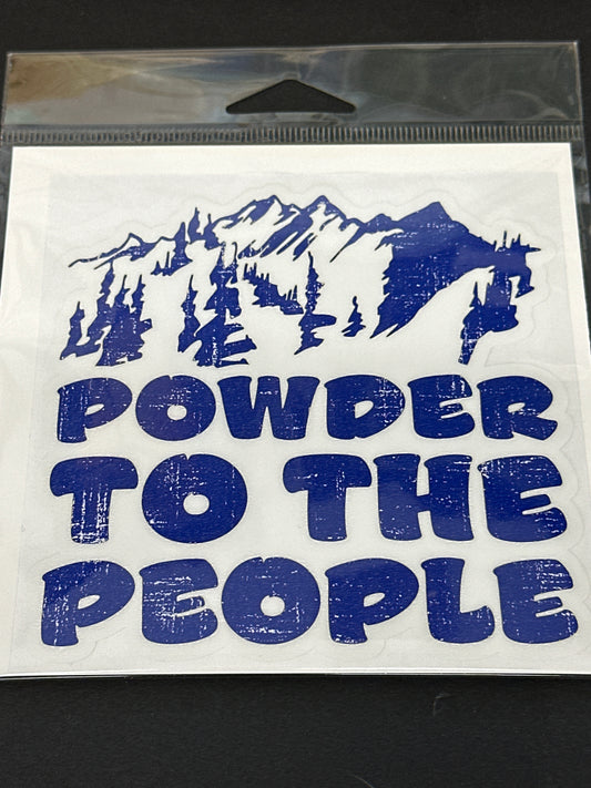 Sticker Lg - Powder To The People