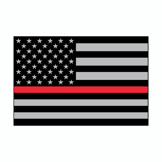 Sticker Sm - Fire Dept Flag