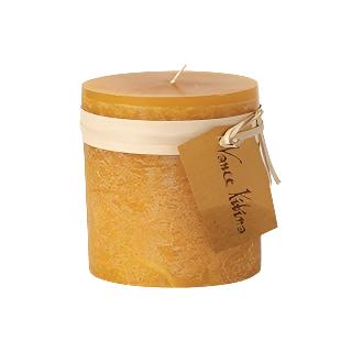 Candle - Pillar - 3.75x4.5 - "Ritz" Gold